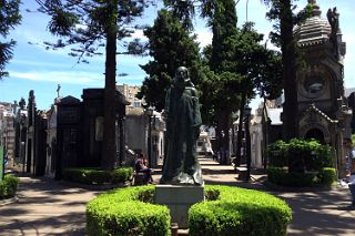 05 Cristo El Redentor Christ the Redeemer Stands At The Center Of Recoleta Cemetery Buenos Aires.jpg